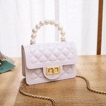 Hs947 women s bags free shipping promotion pearl chain mini portable kids jelly bag thumb200