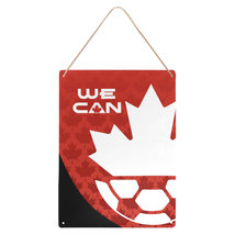 Canada Fan&#39;s Soccer Decorative Metal Sign 2023 FIFA Women&#39;s World Cup - £14.83 GBP+