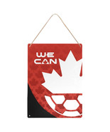 Canada Fan&#39;s Soccer Decorative Metal Sign 2023 FIFA Women&#39;s World Cup - $25.97 CAD+