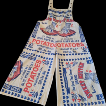 Flour Sack KITTEN Overalls Coveralls W/ Straps Garden Hippie Cottage Cor... - $103.95