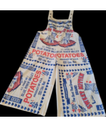 Flour Sack KITTEN Overalls Coveralls W/ Straps Garden Hippie Cottage Cor... - $142.17 CAD