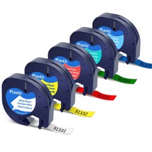 Replacement For Dymo Letratag Labeling Refills Plastic Label Tape 12Mm X 4M For  - £19.29 GBP