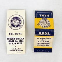 Vintage Matchbook Matches B.P.O Elks Lodge St louis #9 Auburn-Opelika #1834 - £6.81 GBP