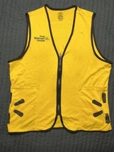 Proud Walmart Associate Zippered Vest 6 Bottles Recycled Unisex Large Ye... - $14.85