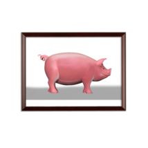 CG Pig Sublimation Wall Plaque - £18.44 GBP+