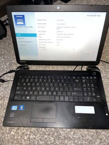 Toshiba Satellite C55-B5272 Laptop i3-3217U 1.8ghz 6GB 500GB Win10 Home ... - $74.25