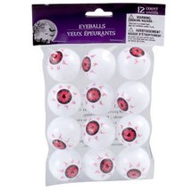 Set of 12 Super Creepy Plastic Eyeballs- Halloween Decorations - Zombie Eyeballs - £1.58 GBP
