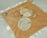 Douglas Baby orange tan fox SNUGGLER security blanket cream satin mushro... - £8.66 GBP
