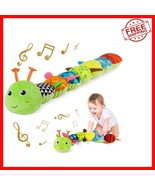 3-in-1 Musical Plush Caterpillar Toy for Sensory Play - Newborns 0-12 - $49.57 CAD