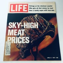 VTG Life Magazine April 14 1972 - Sky-High Meat Prices / That Money For Beef - £10.10 GBP