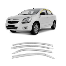 Rain Guards for Chevrolet Cobalt 2012-2020 (4PCs) Chrome Finish Tape-On ... - £113.39 GBP