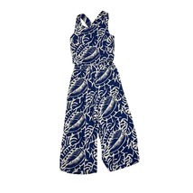 NWT Rose + Olive Getaway Two-Piece Set Crop Top &amp; Pants Tropical Print M - $48.51