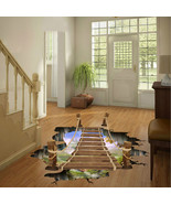 Hot 3D Bridge Floor/Wall Sticker Removable Mural Decals Vinyl Art Home D... - $27.39 CAD