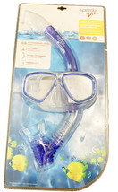 Speedo Dive Junior Reef Scout Mask + Snorkel Combo Ocean Blue Ages 6-14 NEW - £14.94 GBP