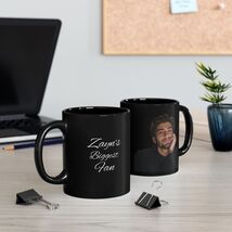 Zayn One Direction Biggest Fan  Black Mug | Photo Face Ceramic Coffee Cup - $13.99
