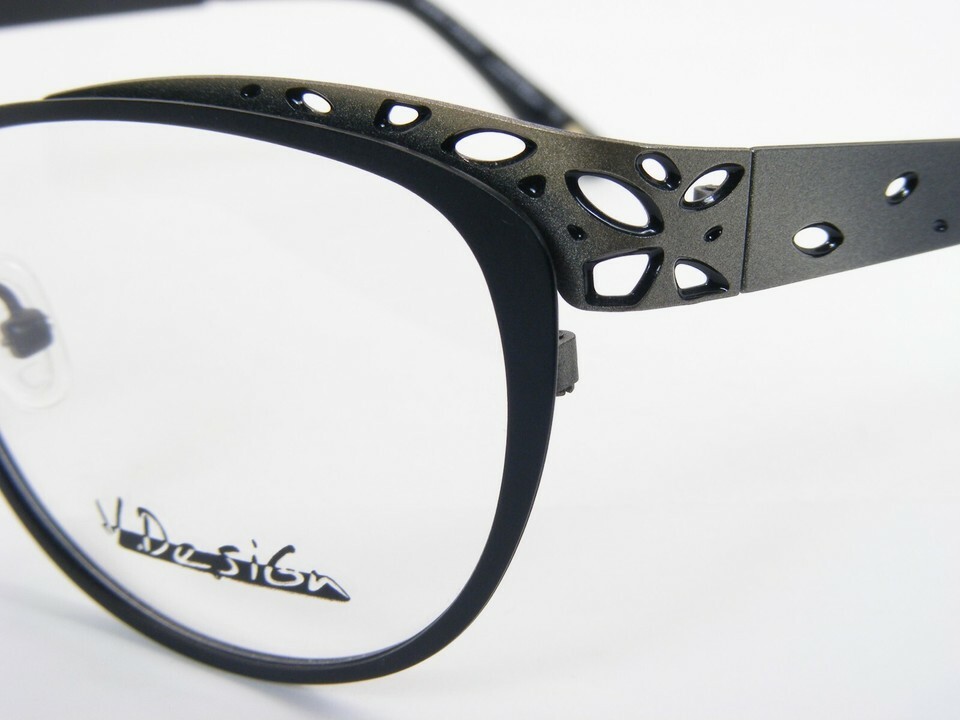 Variation DESIGN 5717 Alizee MATT BLACK /CHAMPAGNE EYEGLASSES V.DESIGN 52-16-135 Item image 5