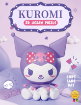 ✅ Official Sanrio Characters Kuromi Cute 3D Jigsaw Puzzle 60 Pieces Fun Toy NEW - £29.83 GBP
