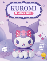 ✅ Official Sanrio Characters Kuromi Cute 3D Jigsaw Puzzle 60 Pieces Fun Toy NEW - £29.21 GBP