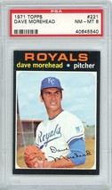 1971 Topps Dave Morehead #221 PSA 8 P1342 - $43.56