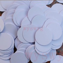50pcs EM4100 125KHz RFID 18mm Induction Round tag card Waterproof Compact - £43.69 GBP