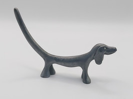 Pewter Dachshund / Sausage Dog Ring Holder - $16.64