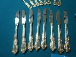 Hanford Forge Princeton 50 PCS FLATWARE Gold Electroplated Floral Pierced FOR 8 - £385.54 GBP