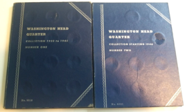 Empty Washington Head Quarters Whitman Folder Number One & Two BONUS NO COINS - $9.89
