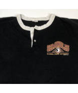 Vintage 1993 Florida State Seminoles Long Slee Henley Shirt Large Single... - $727.09 MXN