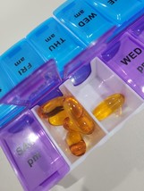 BUY MORE AND SAVE!!!  7 day pill box organizer weekly medicine AM PM  1 BOX - $1.49