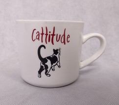 Cat Cattitude Coffee Mug Cup Opal House Stoneware - £14.82 GBP