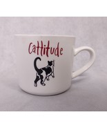 Cat Cattitude Coffee Mug Cup Opal House Stoneware - $18.95