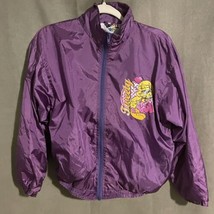 Vintage Tweety Bird from Looney Tunes Purple Windbreaker Jacket Size 14 - £17.78 GBP