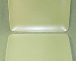 IKEA DINERA PLATE SET OF 2 RECTANGULAR CERAMIC GREEN #12289 12&quot;X8&quot; STONE... - $26.10