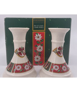 Christmas Charlton Hall Pair of Ceramic Candle Holder Pair of 2 - £10.89 GBP
