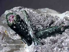 Cruzeiro Mine Watermelon Tourmaline in Matrix, Natural Color Tourmaline,... - £309.60 GBP