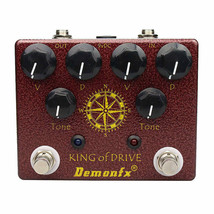 Demonfx King Of Drive Dual Driv Boost DIST/ON Pedal 4 Dip Fast Free Ship To Usa - $56.60