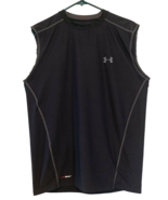 Under Armour Men&#39;s L Compression HeatGear® Sleeveless Solid Black Tank T... - £18.49 GBP