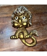 Vintage 70&#39;s Homco Gold Lion Cub 3D Wall Hanging Decor Mid Century Wall ... - €12,47 EUR