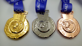 Salt lake 2002 Olympic Medals Set (Gold/Silver/Bronze) with  Ribbons &amp; d... - £70.31 GBP