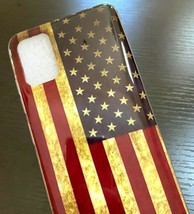 For Samsung Galaxy A51 4G - Ultra Thin Tpu Rubber Case Red Usa American Flag - £14.26 GBP