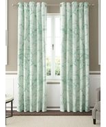 Sea Green Abstract Textured Linen Blackout Curtains With Grommets - Set ... - £22.03 GBP+