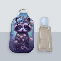 Cute Forest Racoon Neoprene Hand Sanitizer Pouch with 0.5oz Refillable B... - $7.00
