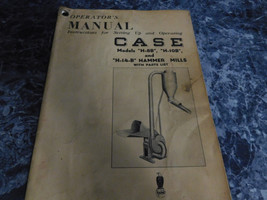 Operators Manual for Case H88 H10B H14B Hammer Mills with Parts List - $6.99