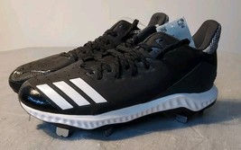 New Adidas Icon Bounce Metal Baseball Cleats Size 6.5 Black And White - €13,68 EUR