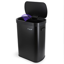 Elama 13 Gallon Automatic Sensor Hands Free Trash Can in Black - $93.82
