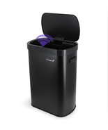 Elama 13 Gallon Automatic Sensor Hands Free Trash Can in Black - $1,727.28 MXN