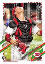 2021 Topps Holiday #HW141 Tyler Stephenson RC Rookie Card Cincinnati Reds ⚾ - $0.89