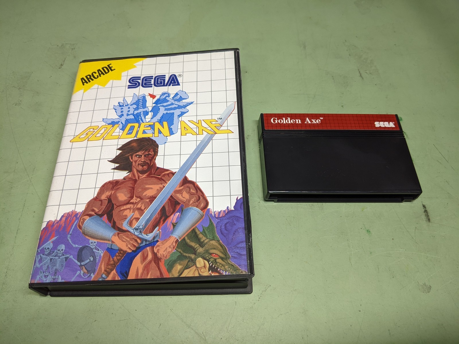 Golden Axe Sega Master System Cartridge and Case - $51.93