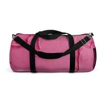 Distressed Neon Pink: Edgy, Ripped Denim-Inspired Doll Fabric - Duffel Bag - $73.47+