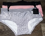Nanette Lepore ~ Women&#39;s Hipster Underwear Panties Polyester Blend 3-Pai... - $15.85